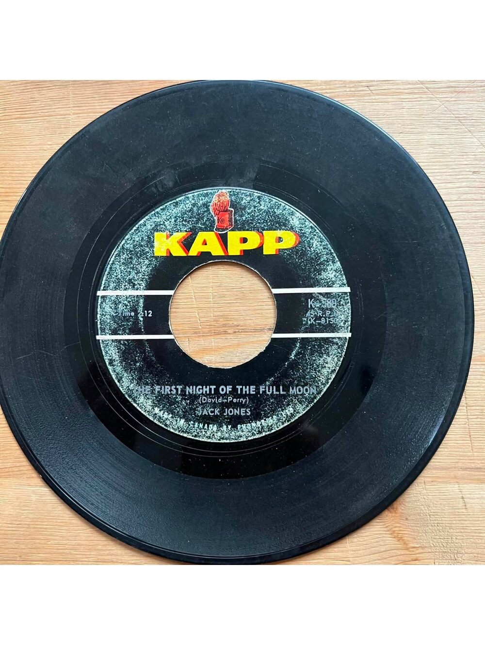Jack Jones - The First Night of the Full Moon/Far Away 45rpm VG+ R10